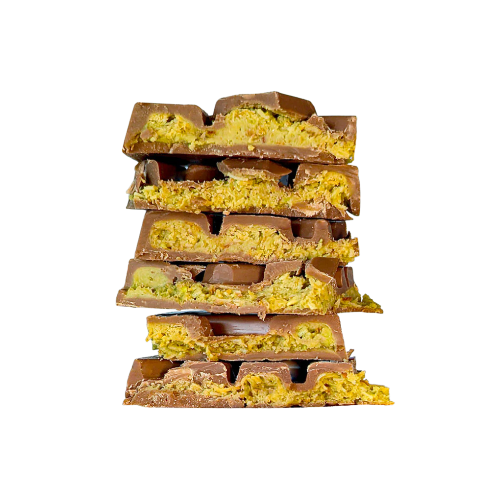 MADAME CHÉRI Tavoletta con Crema di Pistacchio e Croccante Kadayif – Dubai Style