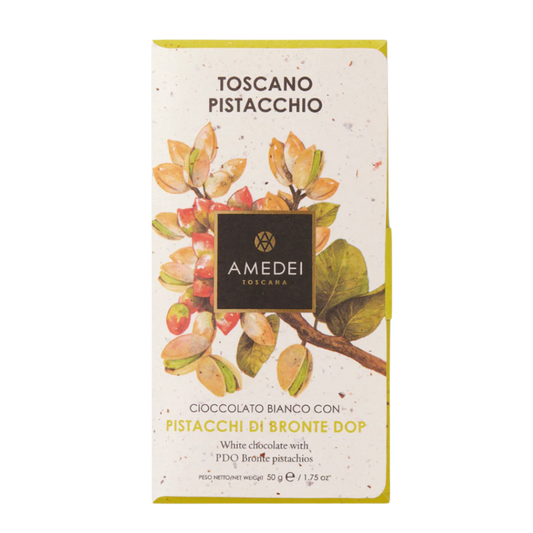 AMEDEI Tavoletta Cioccolato Bianco al Pistacchio di Bronte